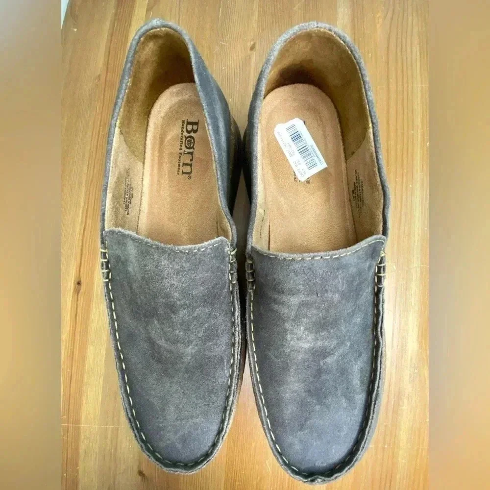 NEW BORN BAYLOR Brown Suede Slip On Loafer Men’s Size 13